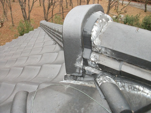 漆喰工事もご相談いただいた屋根